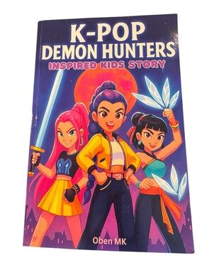 K-Pop Demon Hunters Inspired Kids Story Book - Purple